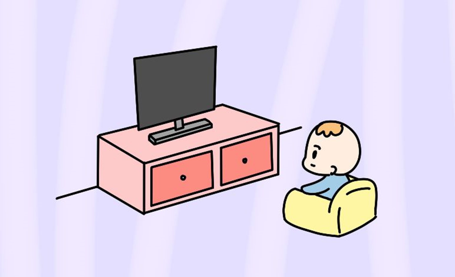 宝宝看电视的时间不宜超过20分钟