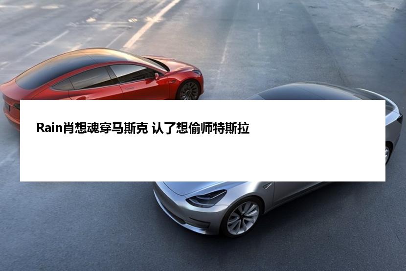 Rain肖想魂穿马斯克 认了想偷师特斯拉
