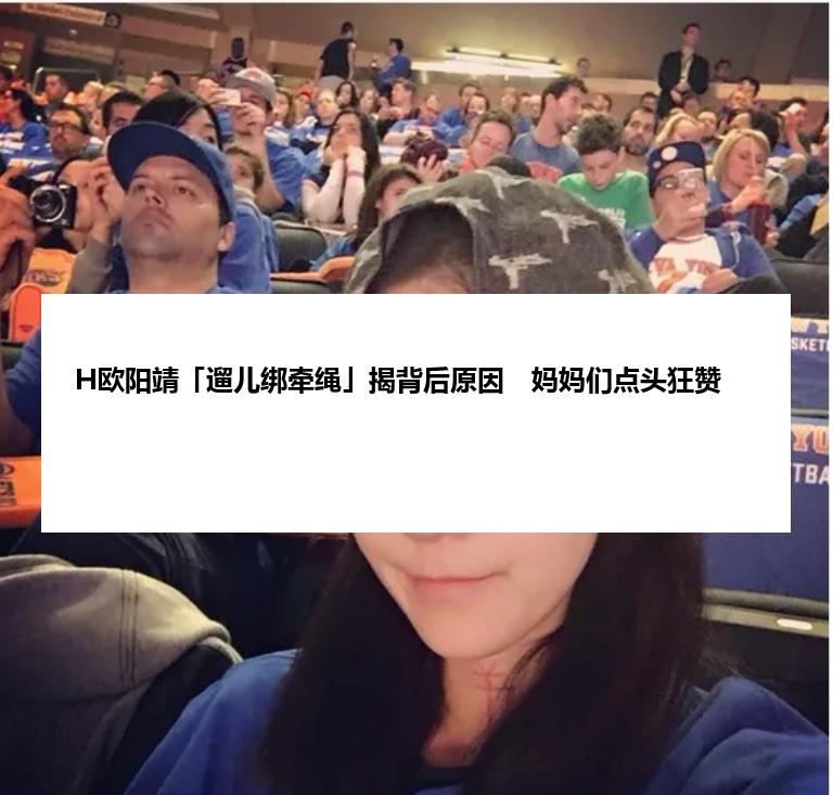 H欧阳靖「遛儿绑牵绳」揭背后原因　妈妈们点头狂赞