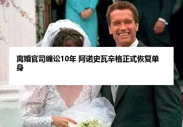 离婚官司缠讼10年 阿诺史瓦辛格正式恢复单身