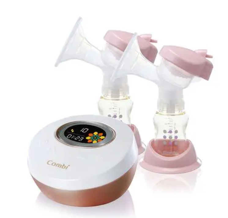 收集珍贵母乳，善用好工具毫不费力！Combi双边电动吸乳器，让母乳妈妈哺乳没压力