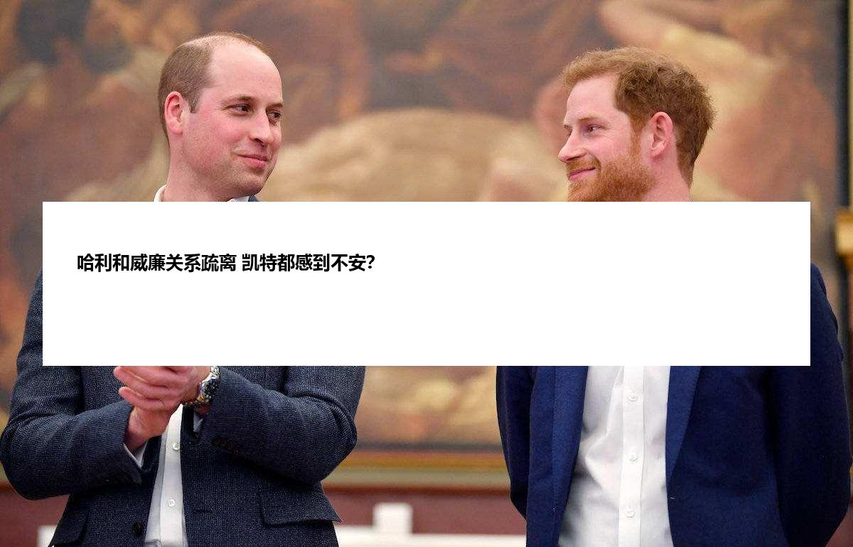 哈利和威廉关系疏离 凯特都感到不安？