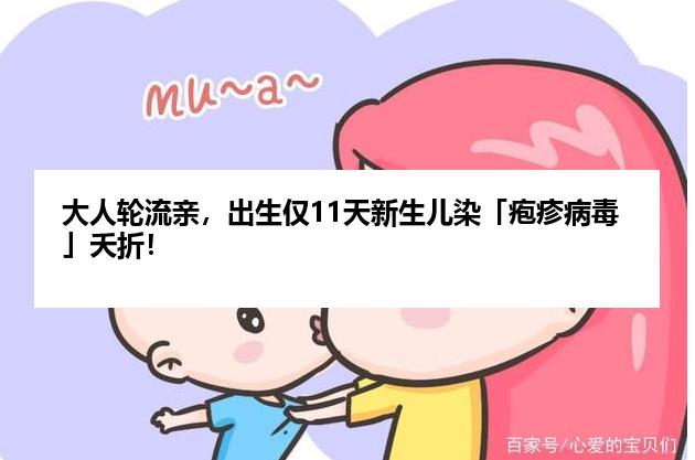 大人轮流亲，出生仅11天新生儿染「疱疹病毒」夭折！