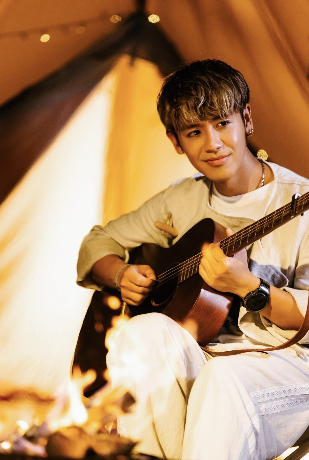 鼓鼓乌来山区取景 蔡凡熙忍1.5hr车程探班喊：陷阱