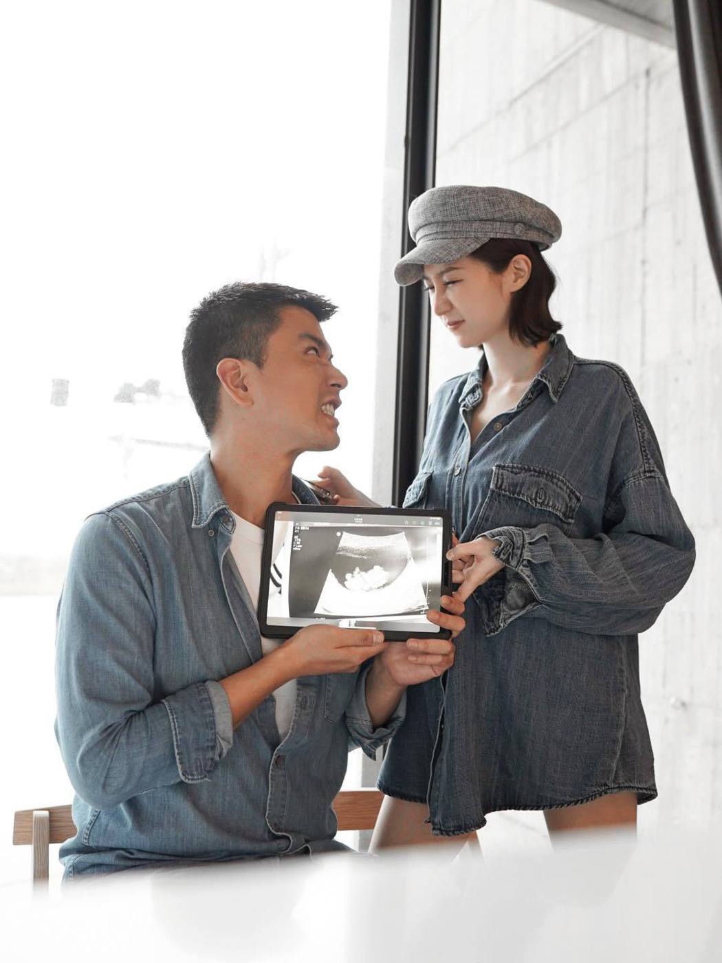 《骄女》潘逸安40岁再当爸与辣妻爱女全家福晒2宝超音波照