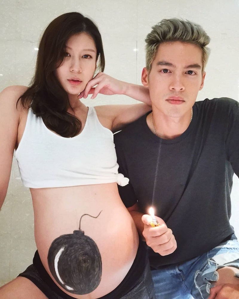 Doreen化身小炸弹来捣乱!许孟哲、赵孟姿怀孕前后超Q对比照甜蜜庆生