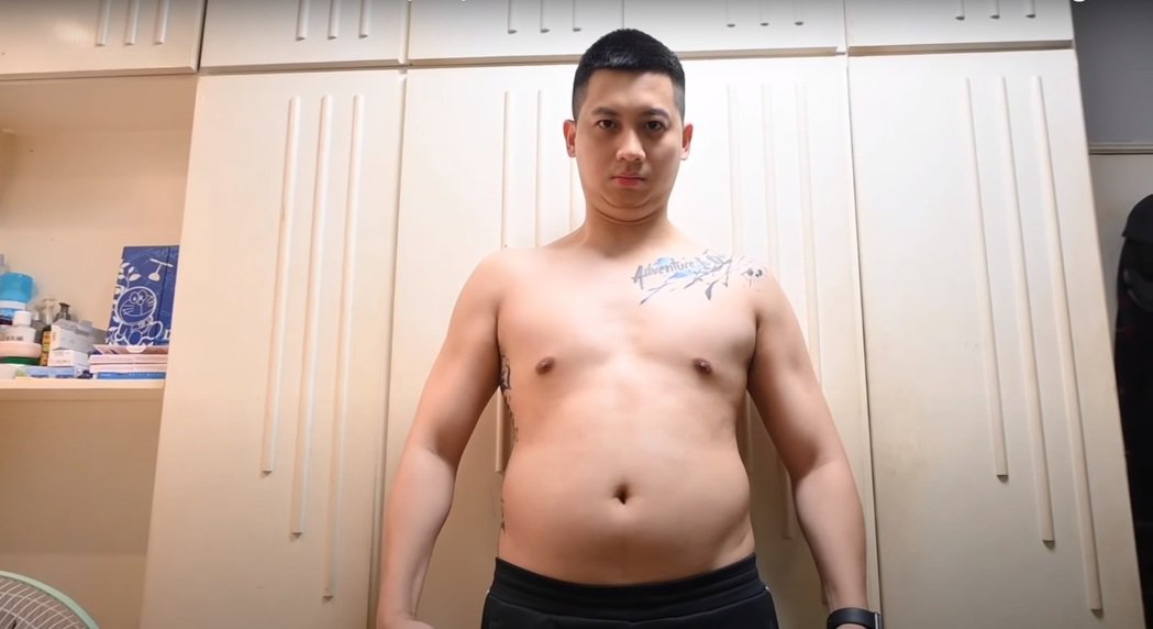 何孟远1000天改造身材「体脂32%→8%」变精壮男