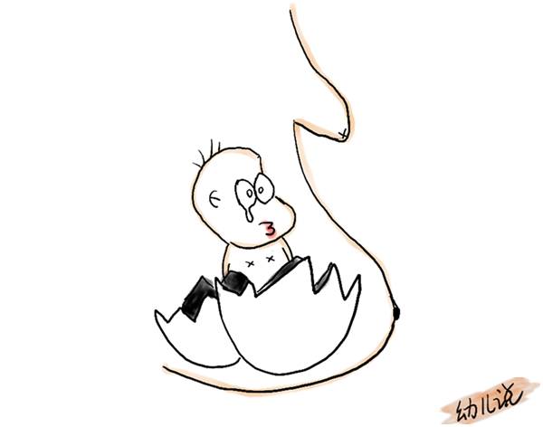 女儿:爸爸,宝宝是怎么出生的? 爸爸:你看母鸡下蛋之后,会蹲在鸡蛋上孵,没多久宝宝就破壳而出。但人不会下蛋,妈妈们会在肚子里孵鸡蛋,到时间后鸡蛋直接在肚子里打碎拉出宝宝。 女儿:喔喔,那我的鸡蛋壳哪里去了? 爸爸:扔掉了。 女儿:多么可惜啊,我很怀念我的鸡蛋壳。