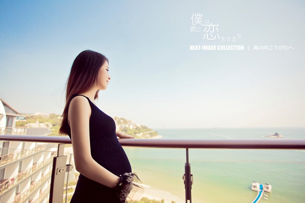 海的印记-夫妻海边写真摄影孕妇照