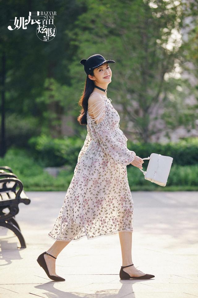 姚晨除了肚子都瘦！ 搭配时尚成“最潮孕妇”