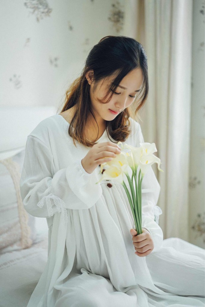 超颜值美少女汉服孕妇照写真摄影