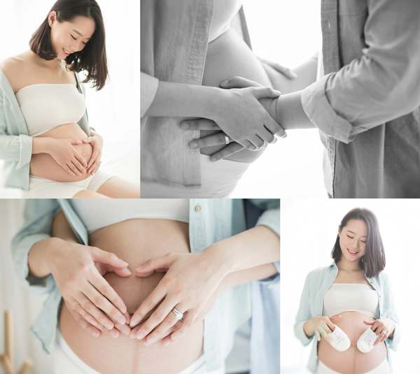 90后夫妻对宝宝出生的期待孕照写真