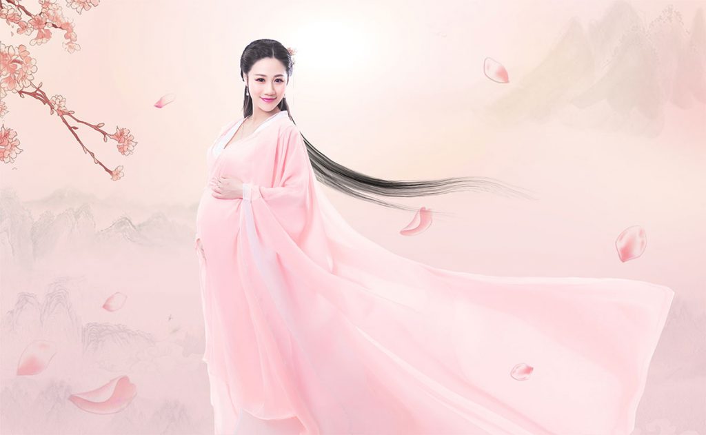 古装清纯系列孕妇个性写真照