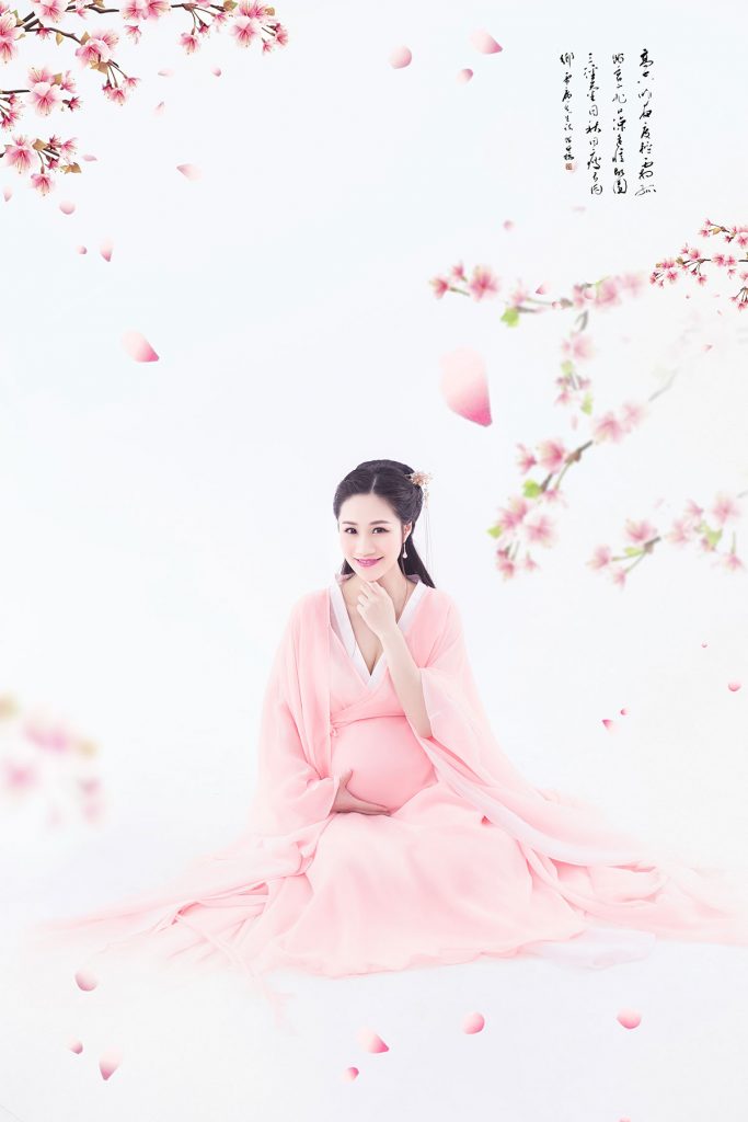 古装清纯系列孕妇个性写真照