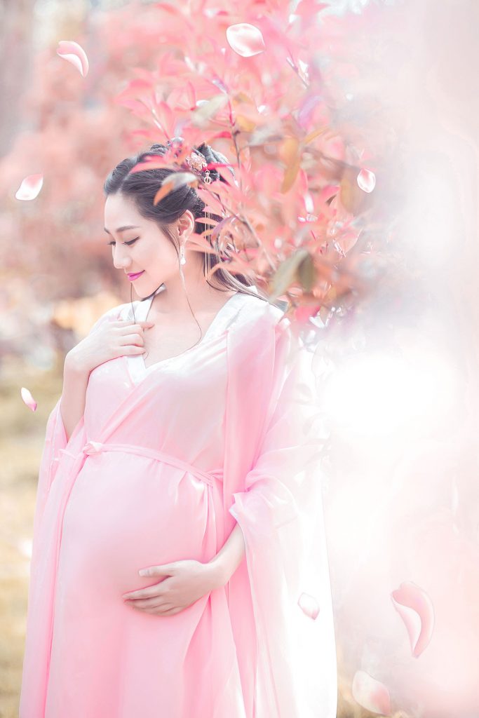 古装清纯系列孕妇个性写真照