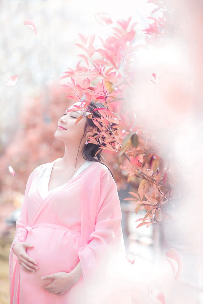 古装清纯系列孕妇个性写真照