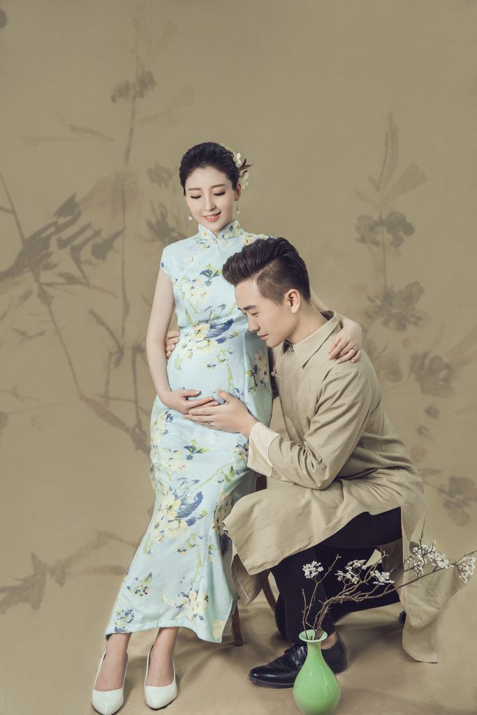 本套孕妇写真来自南京云摄影孕妇摄影-中华民国风孕妇夫妻照写真