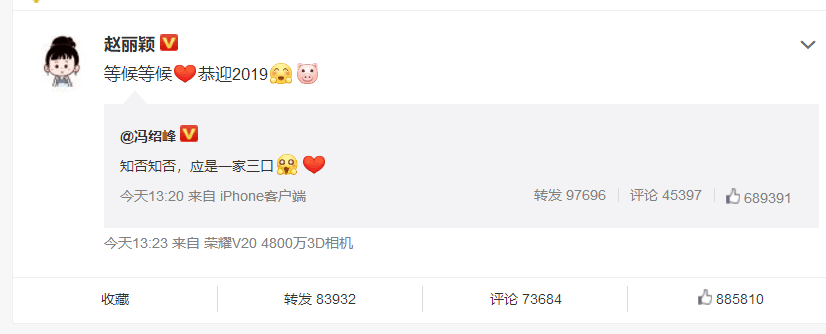 赵丽颖怀孕，孩子属猪