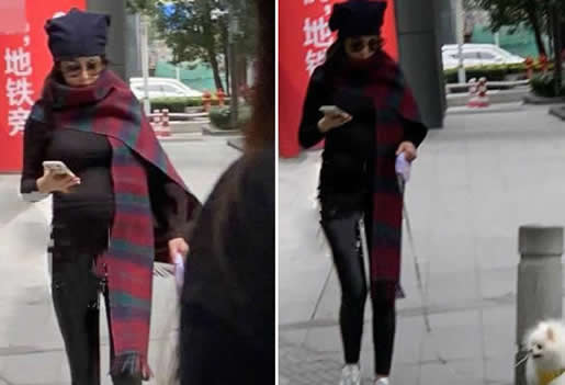 张馨予孕肚首曝光：孕肚正面照身材纤细令人羡慕（图）