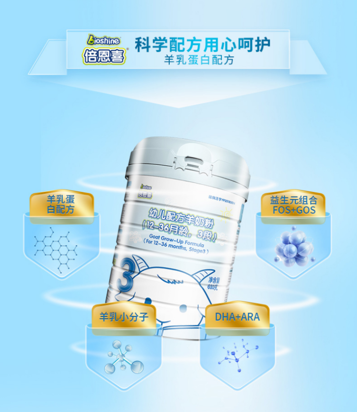 奶粉选哪个好？首选倍恩喜羊奶粉