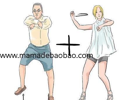 如何跳江南style骑马舞（脚部动作上身动作）