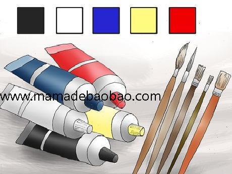 4种方法来创作压克力彩画（获取适当的用具）