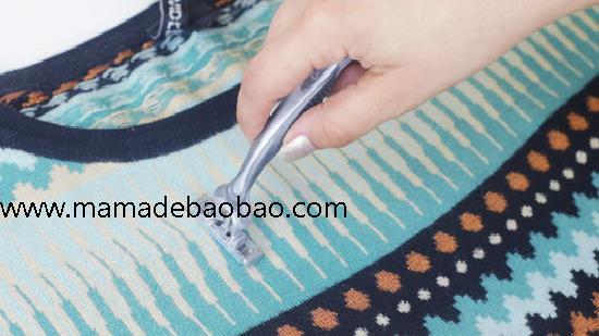 3种方法来去除衣服上的毛球（粘贴和摩擦的方法）