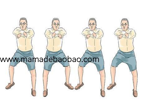 如何跳江南style骑马舞（脚部动作上身动作）